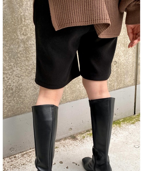 MLI'A（エムリア）の「フェイクウールショート／パンツ（その他パンツ・レディース・ブラック/グリーン/ライトベージュ・FREE）」の6枚目の写真