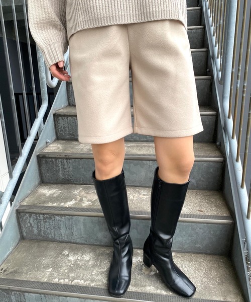 MLI'A（エムリア）の「フェイクウールショート／パンツ（その他パンツ・レディース・ブラック/グリーン/ライトベージュ・FREE）」の22枚目の写真