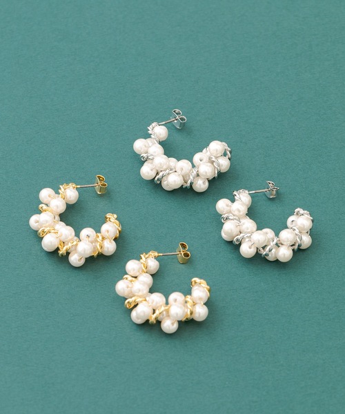 ANOH（アノー）の「パールツイストピアス（ピアス（両耳用）・レディース・シルバー/ゴールド・FREE）」の11枚目の写真