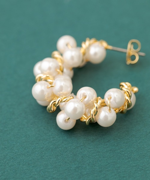 ANOH（アノー）の「パールツイストピアス（ピアス（両耳用）・レディース・シルバー/ゴールド・FREE）」の14枚目の写真