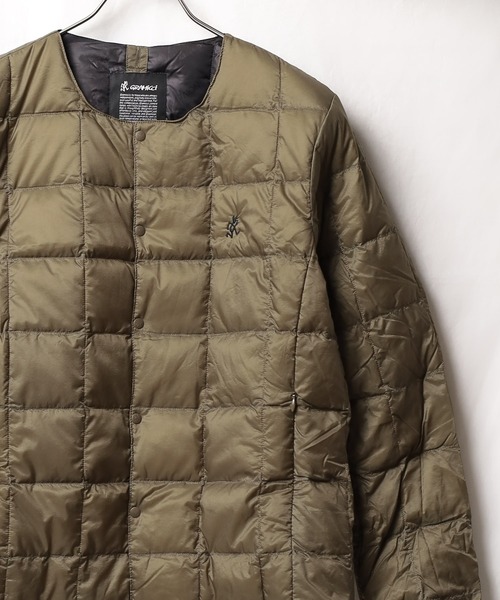 Gramicci(グラミチ)の「【GRAMICCI × TAION】INNER DOWN JACKET(ダウンジャケット/コート・メンズ・ブラック/ベージュ/オリーブ・X-LARGE/SMALL/LARGE/XX-LARGE/MEDIUM)」の1枚目の写真