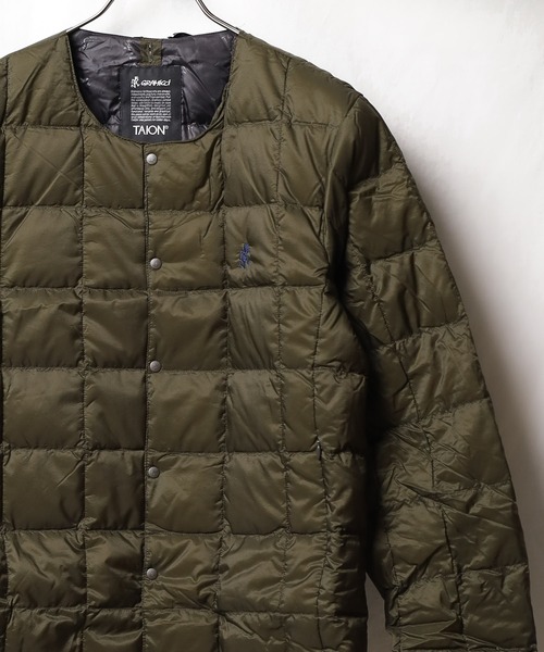 Gramicci(グラミチ)の「【GRAMICCI × TAION】INNER DOWN JACKET(ダウンジャケット/コート・メンズ・ブラック/ベージュ/オリーブ・X-LARGE/SMALL/LARGE/XX-LARGE/MEDIUM)」の3枚目の写真