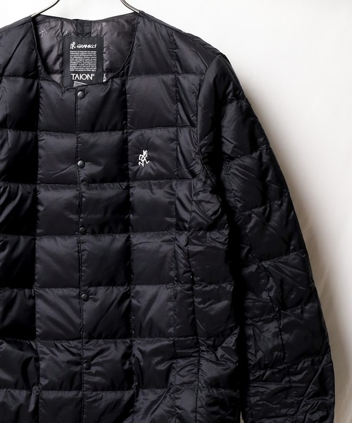 Gramicci(グラミチ)の「【GRAMICCI × TAION】INNER DOWN JACKET(ダウンジャケット/コート・メンズ・ブラック/ベージュ/オリーブ・X-LARGE/SMALL/LARGE/XX-LARGE/MEDIUM)」の2枚目の写真