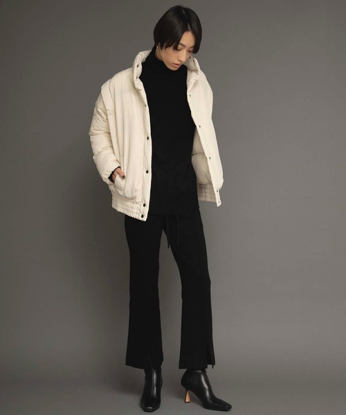 ANT（アント）の「スリットラインニットパンツ【ANT】（その他パンツ・レディース・ブラック/グリーン/ライトグリーン・FREE）」の4枚目の写真