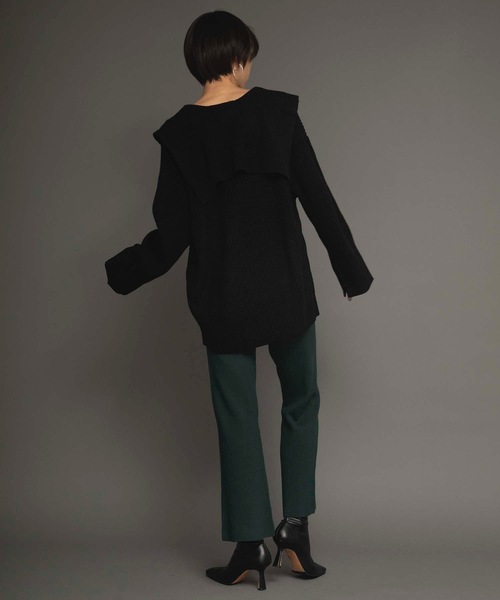 ANT（アント）の「スリットラインニットパンツ【ANT】（その他パンツ・レディース・ブラック/グリーン/ライトグリーン・FREE）」の12枚目の写真