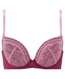AMOSTYLE BY Triumph（アモスタイルバイトリンプ）の「デイリーAMOSTYLE 3/4カップブラ ブラ＆ショーツセット(Wrap the Heart)【B,C,Dカップ】AMST272 WHU + Mini JX（ブラ&ショーツ）」