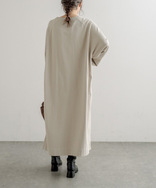 PUAL CE CIN（ピュアルセシン）の「パウダー加工チュニック（ワンピース・レディース・ブラック/グレー/ベージュ/ブルー・FREE）」の18枚目の写真
