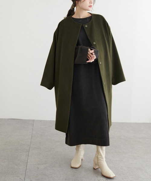 PUAL CE CIN（ピュアルセシン）の「パウダー加工チュニック（ワンピース・レディース・ブラック/グレー/ベージュ/ブルー・FREE）」の16枚目の写真