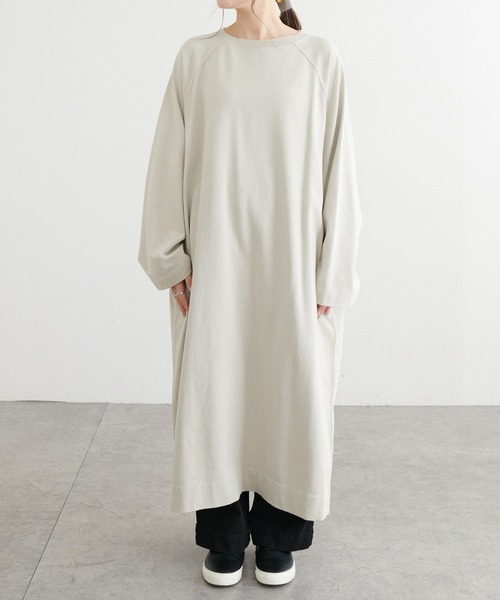 PUAL CE CIN（ピュアルセシン）の「パウダー加工チュニック（ワンピース・レディース・ブラック/グレー/ベージュ/ブルー・FREE）」の6枚目の写真