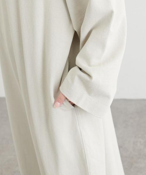 PUAL CE CIN（ピュアルセシン）の「パウダー加工チュニック（ワンピース・レディース・ブラック/グレー/ベージュ/ブルー・FREE）」の17枚目の写真