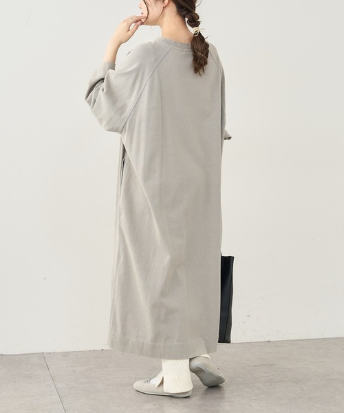 PUAL CE CIN（ピュアルセシン）の「パウダー加工チュニック（ワンピース・レディース・ブラック/グレー/ベージュ/ブルー・FREE）」の5枚目の写真