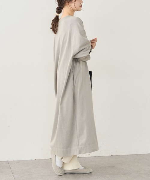 PUAL CE CIN（ピュアルセシン）の「パウダー加工チュニック（ワンピース・レディース・ブラック/グレー/ベージュ/ブルー・FREE）」の21枚目の写真