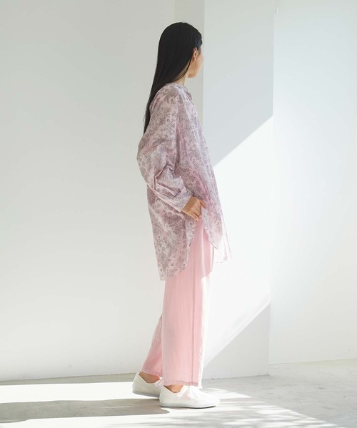 cardo fabrica（カルドファブリカ）の「綾ガーゼ製品染ペチパンツ（その他パンツ・レディース・ライトグレー/ライトグリーン/ネイビー/ライトピンク・FREE）」の14枚目の写真