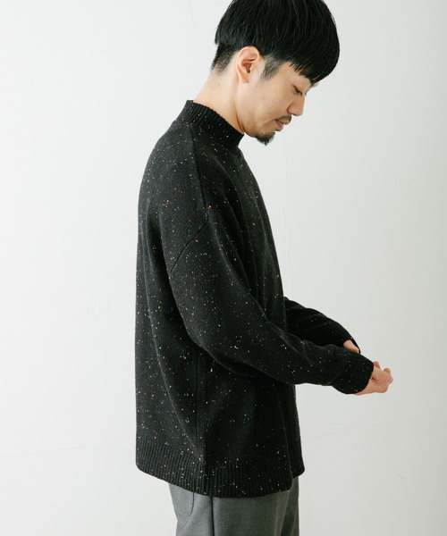 ITEMS URBANRESEARCH(アイテムズ アーバンリサーチ)の「ネップヤーン ハイネックニット(ニット/セーター・メンズ・オフホワイト/ブラック/レッド・MEDIUM/LARGE)」の12枚目の写真