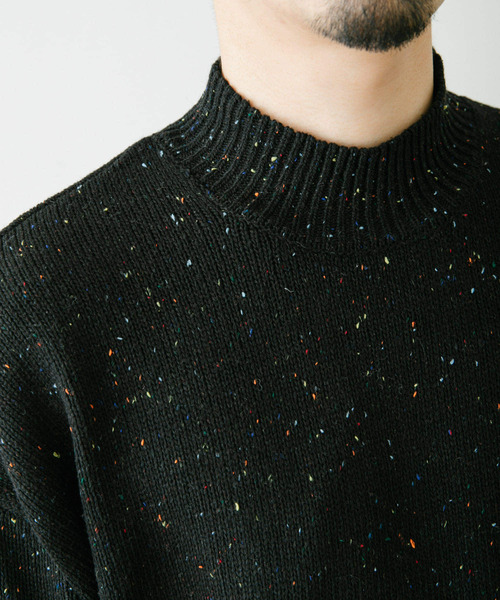 ITEMS URBANRESEARCH(アイテムズ アーバンリサーチ)の「ネップヤーン ハイネックニット(ニット/セーター・メンズ・オフホワイト/ブラック/レッド・MEDIUM/LARGE)」の18枚目の写真