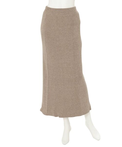 Ungrid（アングリッド）の「リブ編みマーメイドスカート（スカート・レディース・チャコールグレー/ブラウン・FREE）」の10枚目の写真