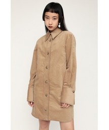 SLY | BIG CUFF A LINE SH OP/Aラインシャツワンピース(シャツワンピース)