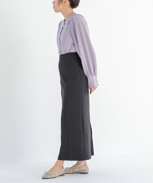 RAY CASSIN(レイカズン)の「S/M展開 パネルフィットカラースカート(スカート・レディース・ピンク/ライトカーキ/キャメル/ブラック・SMALL/MEDIUM)」の8枚目の写真