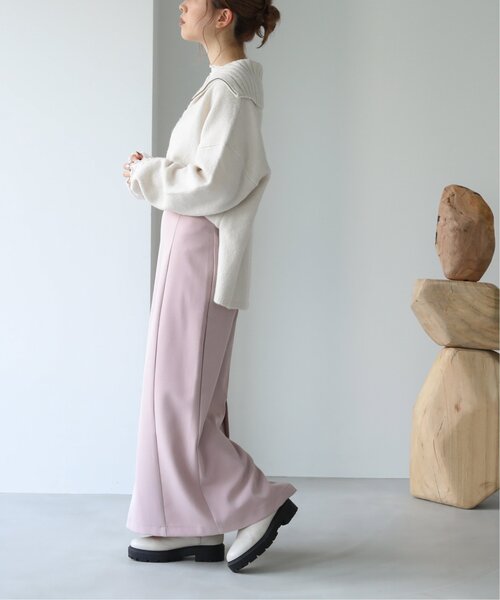 RAY CASSIN(レイカズン)の「S/M展開 パネルフィットカラースカート(スカート・レディース・ピンク/ライトカーキ/キャメル/ブラック・SMALL/MEDIUM)」の10枚目の写真