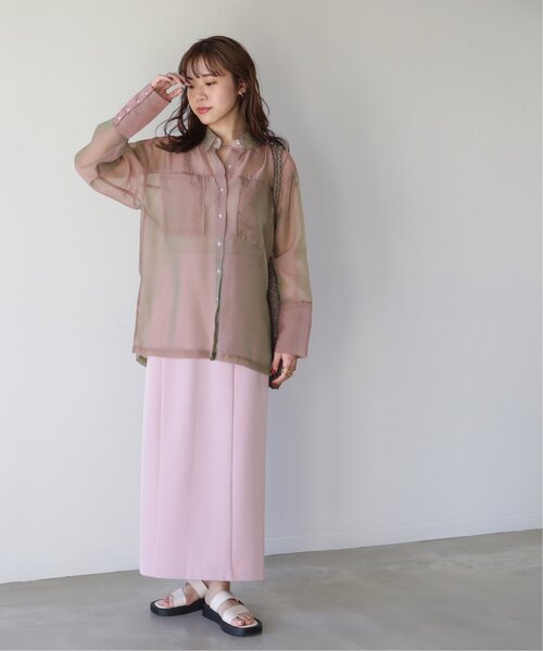 RAY CASSIN(レイカズン)の「S/M展開 パネルフィットカラースカート(スカート・レディース・ピンク/ライトカーキ/キャメル/ブラック・SMALL/MEDIUM)」の13枚目の写真