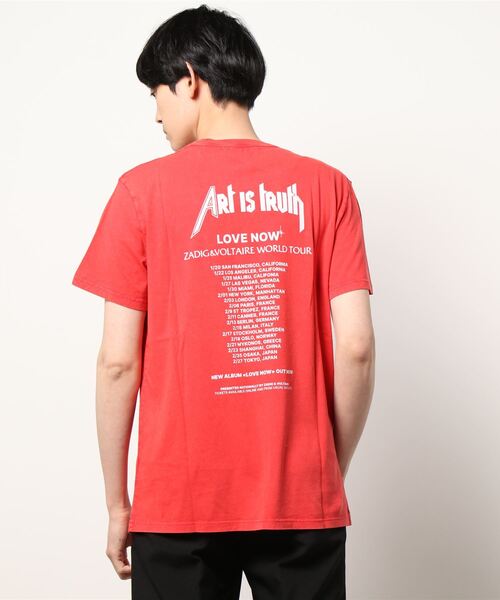 ZADIG&VOLTAIRE(ザディグ エ ヴォルテール)の「TED HC CONCERT DOUBLE SKULL HE(Tシャツ/カットソー・メンズ・レッド・S/M/L/XS)」の5枚目の写真