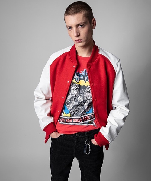 ZADIG&VOLTAIRE(ザディグ エ ヴォルテール)の「TED HC CONCERT DOUBLE SKULL HE(Tシャツ/カットソー・メンズ・レッド・S/M/L/XS)」の2枚目の写真