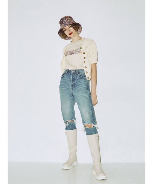 jouetie（ジュエティ）の「マーブルパターンバケットハット（ハット・レディース・パープル/ブラウン/アイボリー・FREE）」の15枚目の写真