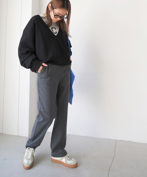 CANAL JEAN（キャナルジーン）の「El mar(エルマール) NEWウォームトラウザー（その他パンツ・レディース・ブラック/グレー/ブラウン・SMALL/MEDIUM）」の8枚目の写真