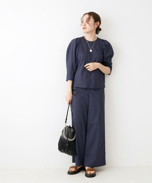 IENA(イエナ)の「&NAVY パジャマパンツ◆(その他パンツ・レディース・ネイビー・40/38/36/34)」の18枚目の写真