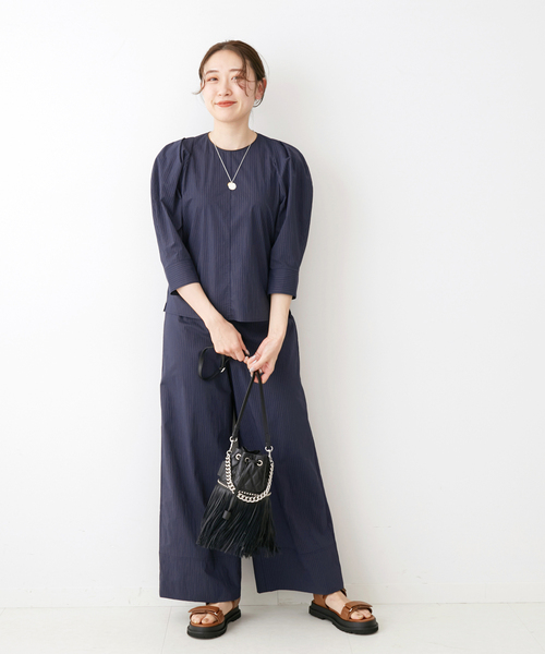 IENA(イエナ)の「&NAVY パジャマパンツ◆(その他パンツ・レディース・ネイビー・40/38/36/34)」の15枚目の写真