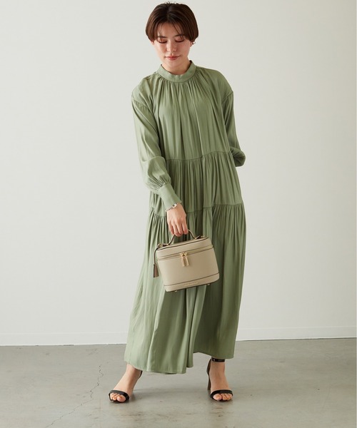 LITTLE ACCESSORIES（リトルアクセサリーズ）の「トップハンドルバニティーバッグ　ショルダー付き（ショルダーバッグ・レディース・ブラック/グレイッシュベージュ・フリー）」の15枚目の写真