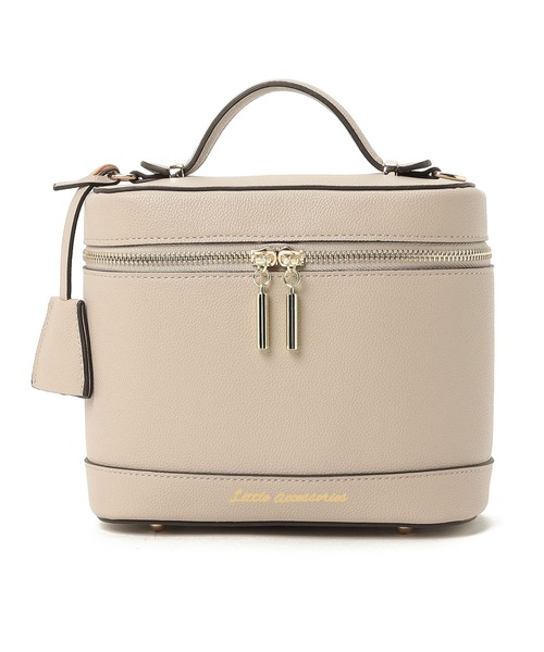 LITTLE ACCESSORIES（リトルアクセサリーズ）の「トップハンドルバニティーバッグ　ショルダー付き（ショルダーバッグ・レディース・ブラック/グレイッシュベージュ・フリー）」の17枚目の写真