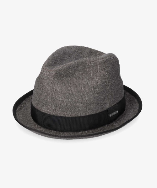 OVERRIDE(オーバーライド)の「OVERRIDE PAPER FEDORA STANDARD(ハット・メンズ・ベージュ/グレー・61cm/59cm)」の3枚目の写真