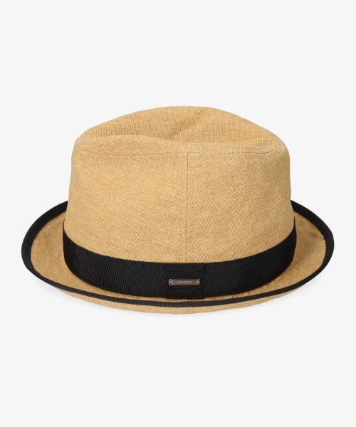 OVERRIDE(オーバーライド)の「OVERRIDE PAPER FEDORA STANDARD(ハット・メンズ・ベージュ/グレー・61cm/59cm)」の10枚目の写真