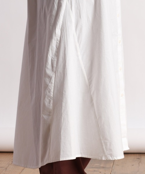 cepo（セポ）の「クレイジーパターン ストライプシャツワンピース（シャツワンピース・レディース・オフホワイト/グリーン系/ブルー系・M）」の12枚目の写真