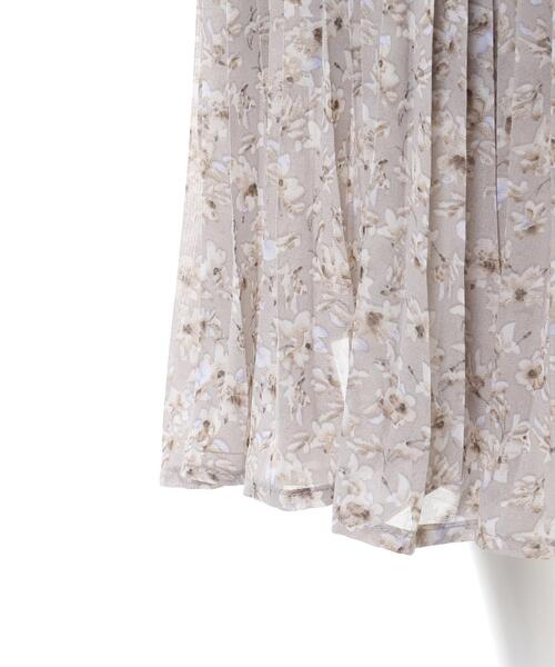 INGNI(イング)の「花柄長袖パワショルプリーツワンピース(ワンピース・レディース・イエロー/グレー系その他/ピンク・M)」の11枚目の写真