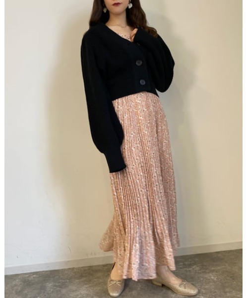 INGNI(イング)の「花柄長袖パワショルプリーツワンピース(ワンピース・レディース・イエロー/グレー系その他/ピンク・M)」の19枚目の写真