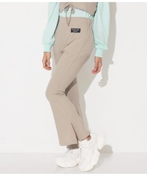 リブフレアパンツ