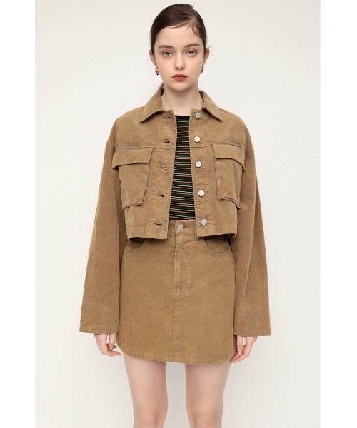 SLY（スライ）の「BLEACH CORDUROY S/SK ブリーチ コーデュロイ ミニスカート（スカート・レディース・ピンク/キャメル・0/1/2）」の18枚目の写真