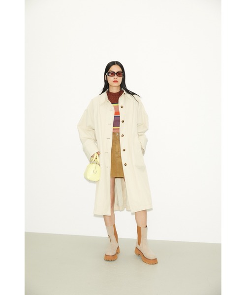 SLY（スライ）の「BLEACH CORDUROY S/SK ブリーチ コーデュロイ ミニスカート（スカート・レディース・ピンク/キャメル・0/1/2）」の3枚目の写真