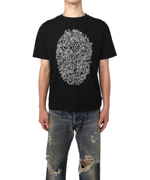 MYne(マイン)の「【MYne】Orgy Printed Half Sleeve T-shirt(Tシャツ/カットソー・メンズ・ホワイト/ブラック・S/M/L)」の2枚目の写真