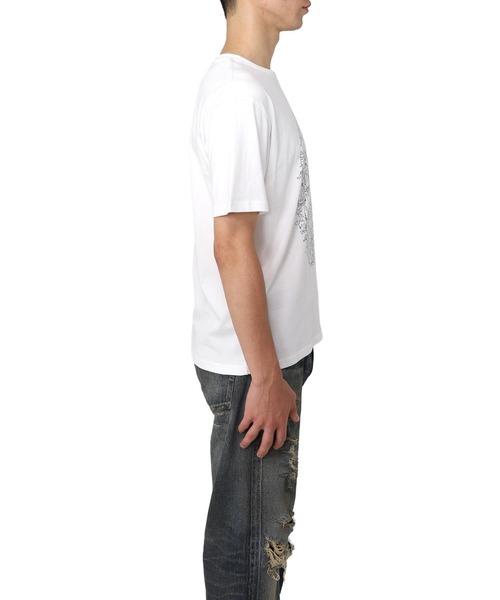 MYne(マイン)の「【MYne】Orgy Printed Half Sleeve T-shirt(Tシャツ/カットソー・メンズ・ホワイト/ブラック・S/M/L)」の7枚目の写真