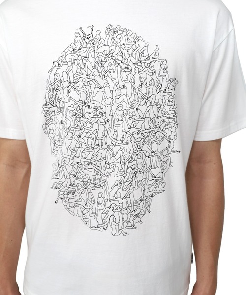 MYne(マイン)の「【MYne】Orgy Printed Half Sleeve T-shirt(Tシャツ/カットソー・メンズ・ホワイト/ブラック・S/M/L)」の8枚目の写真
