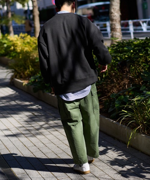 DISCOAT（ディスコート）の「【WEB限定】ヘヴィウェイトカレッジロゴビッグスウェット（スウェット・レディース・チャコールグレー/ダークグリーン/グレー/オートミール/アイボリー/ライトグレー/ネイビー・FREE）」の21枚目の写真