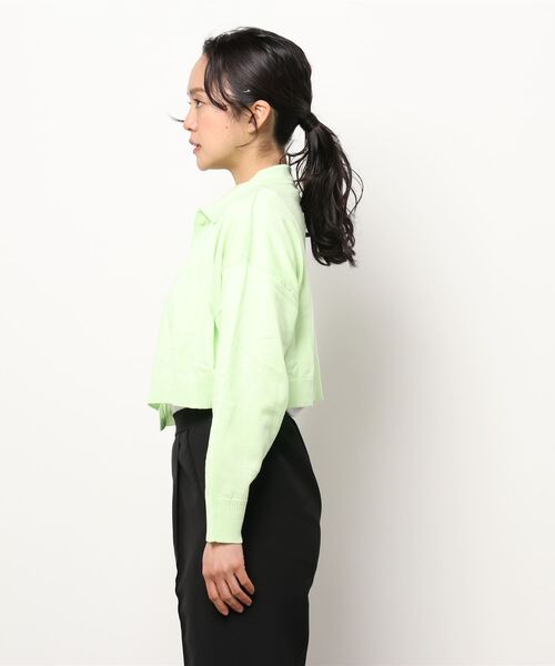 omom sot(オムオムソット)の「ニット カーディガン 衿付き omom sot(カーディガン/ボレロ・レディース・ブラウン/オレンジ/ライトグリーン・M)」の11枚目の写真