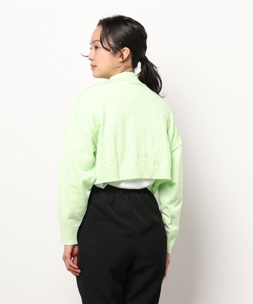 omom sot(オムオムソット)の「ニット カーディガン 衿付き omom sot(カーディガン/ボレロ・レディース・ブラウン/オレンジ/ライトグリーン・M)」の12枚目の写真