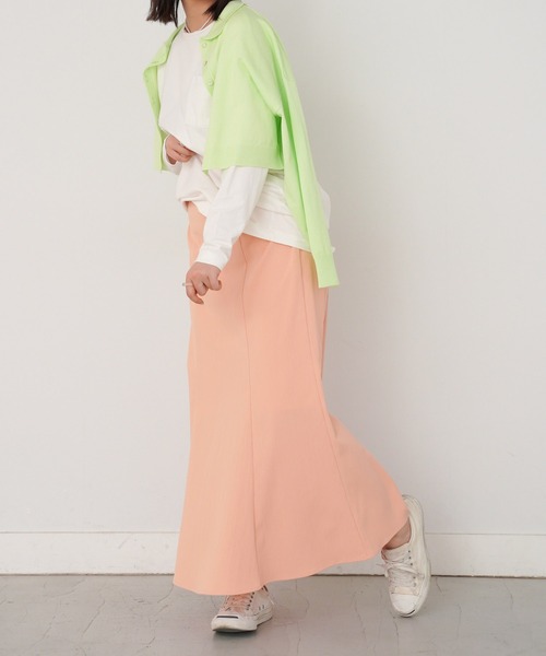 omom sot(オムオムソット)の「ニット カーディガン 衿付き omom sot(カーディガン/ボレロ・レディース・ブラウン/オレンジ/ライトグリーン・M)」の14枚目の写真