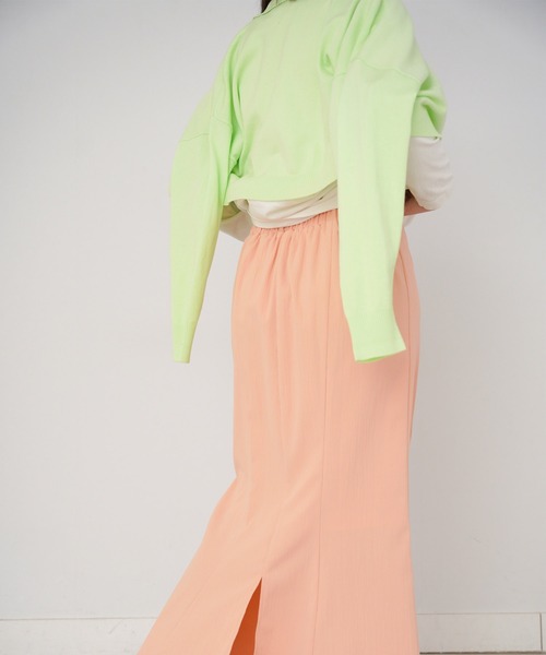 omom sot(オムオムソット)の「ニット カーディガン 衿付き omom sot(カーディガン/ボレロ・レディース・ブラウン/オレンジ/ライトグリーン・M)」の15枚目の写真