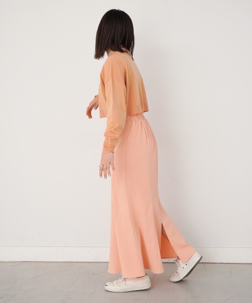 omom sot(オムオムソット)の「ニット カーディガン 衿付き omom sot(カーディガン/ボレロ・レディース・ブラウン/オレンジ/ライトグリーン・M)」の9枚目の写真