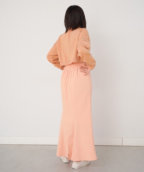 omom sot(オムオムソット)の「ニット カーディガン 衿付き omom sot(カーディガン/ボレロ・レディース・ブラウン/オレンジ/ライトグリーン・M)」の10枚目の写真